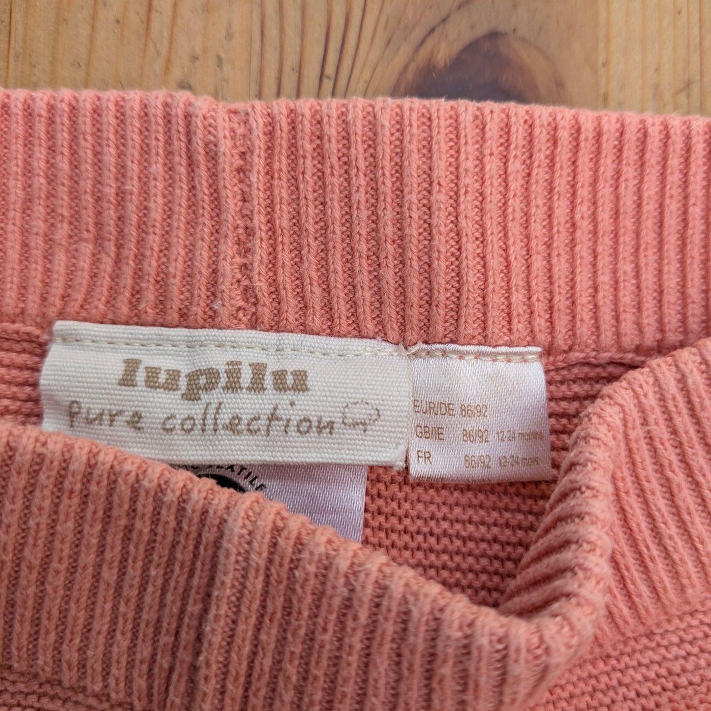 Lupilu knit cotton leggings - 18 mo / 86/92cm