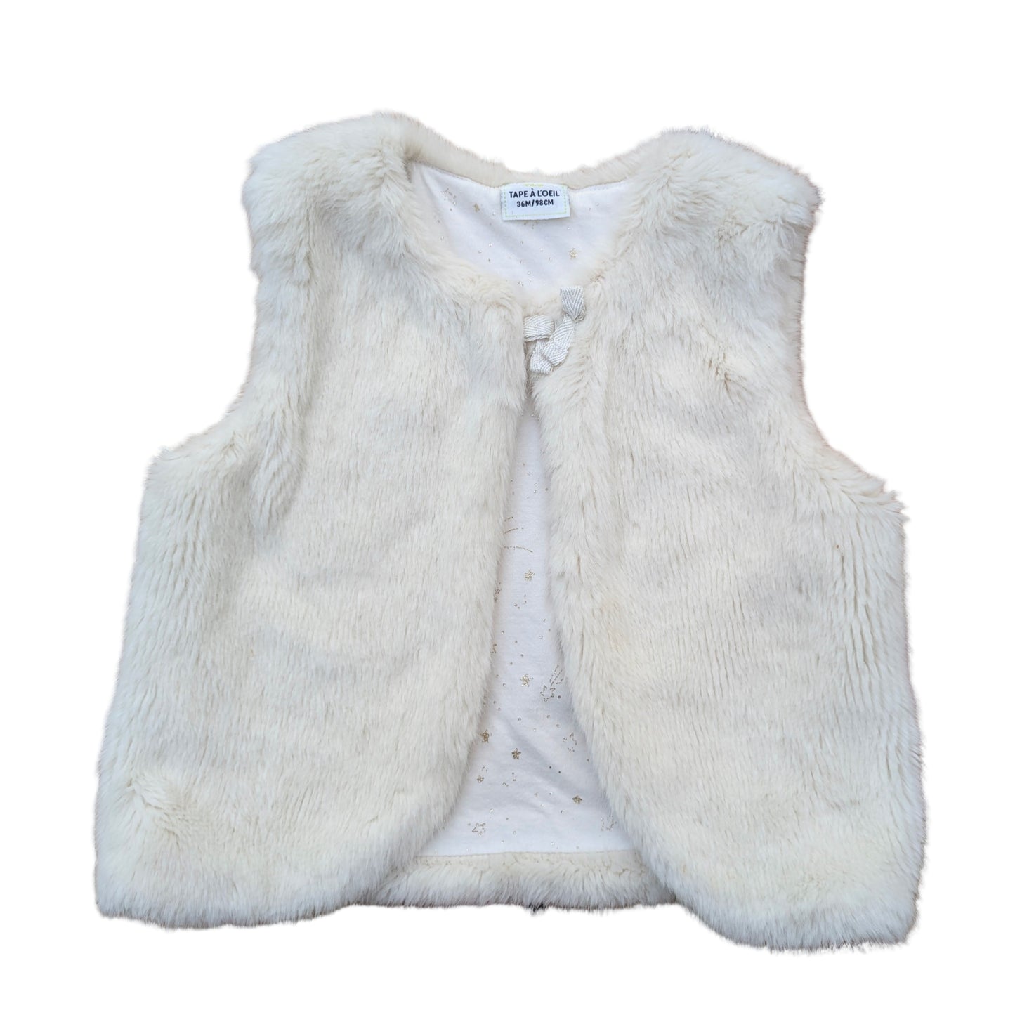 tap à l'oeil furry vest - 3 yrs / 98cm