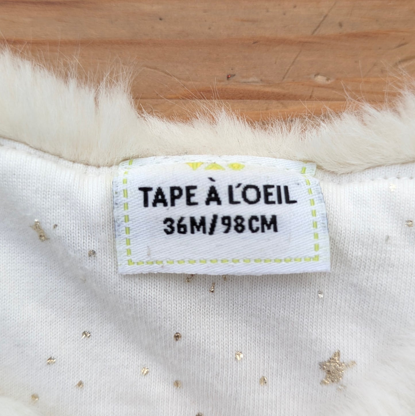 tap à l'oeil furry vest - 3 yrs / 98cm