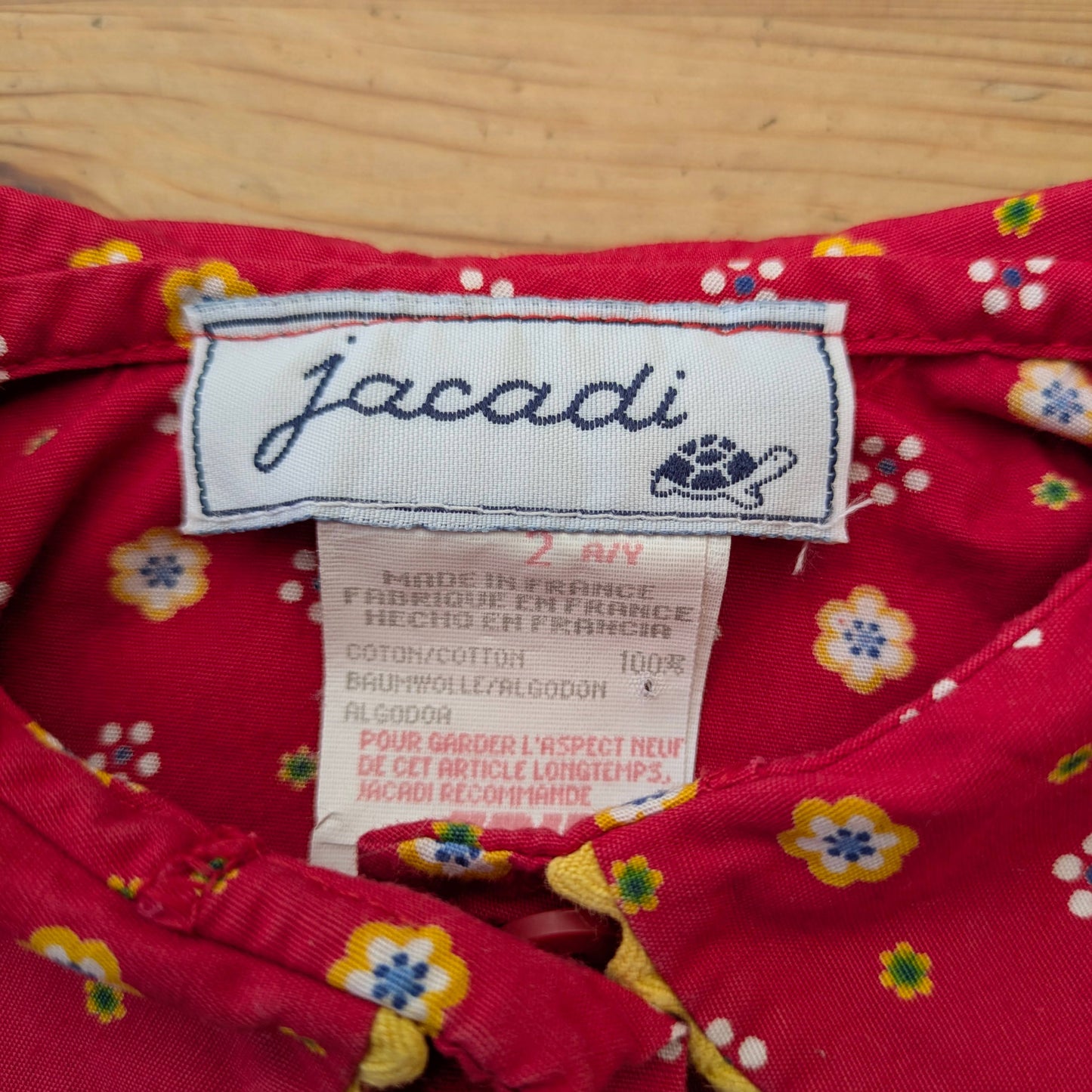 Jacadi vintage cotton blouse- 2 years