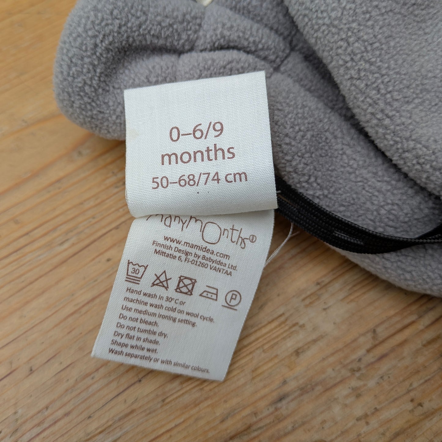 ManyMonths fleece and merino booties - 0-6mo
