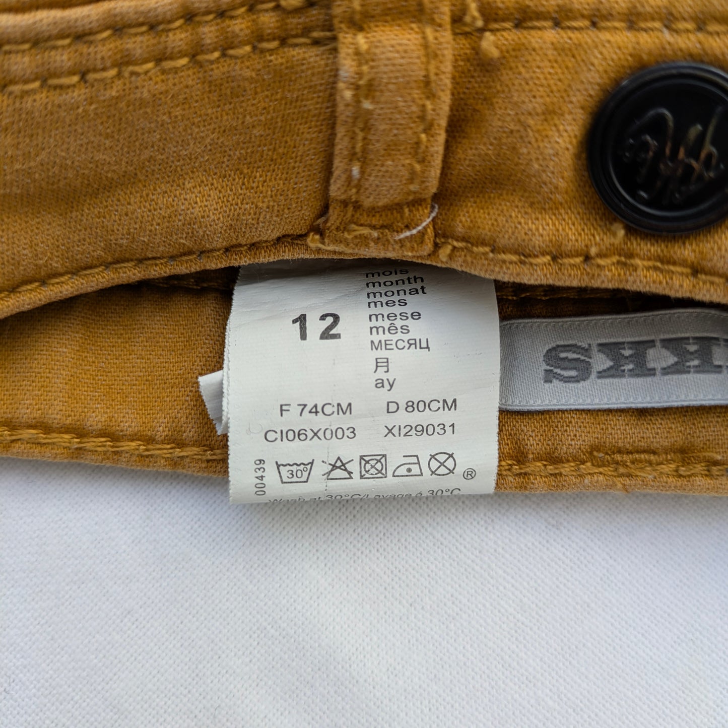Upcycled Collection - Ikks jeans - 12 mo