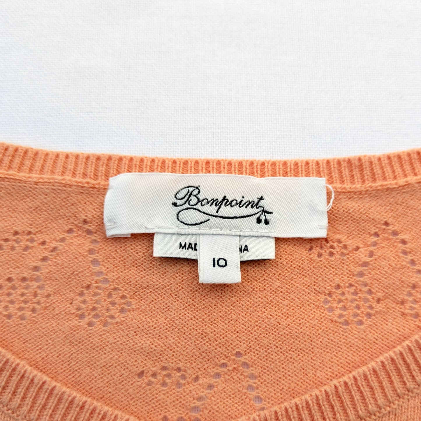 Bonpoint cotton knit cardigan - 10 years