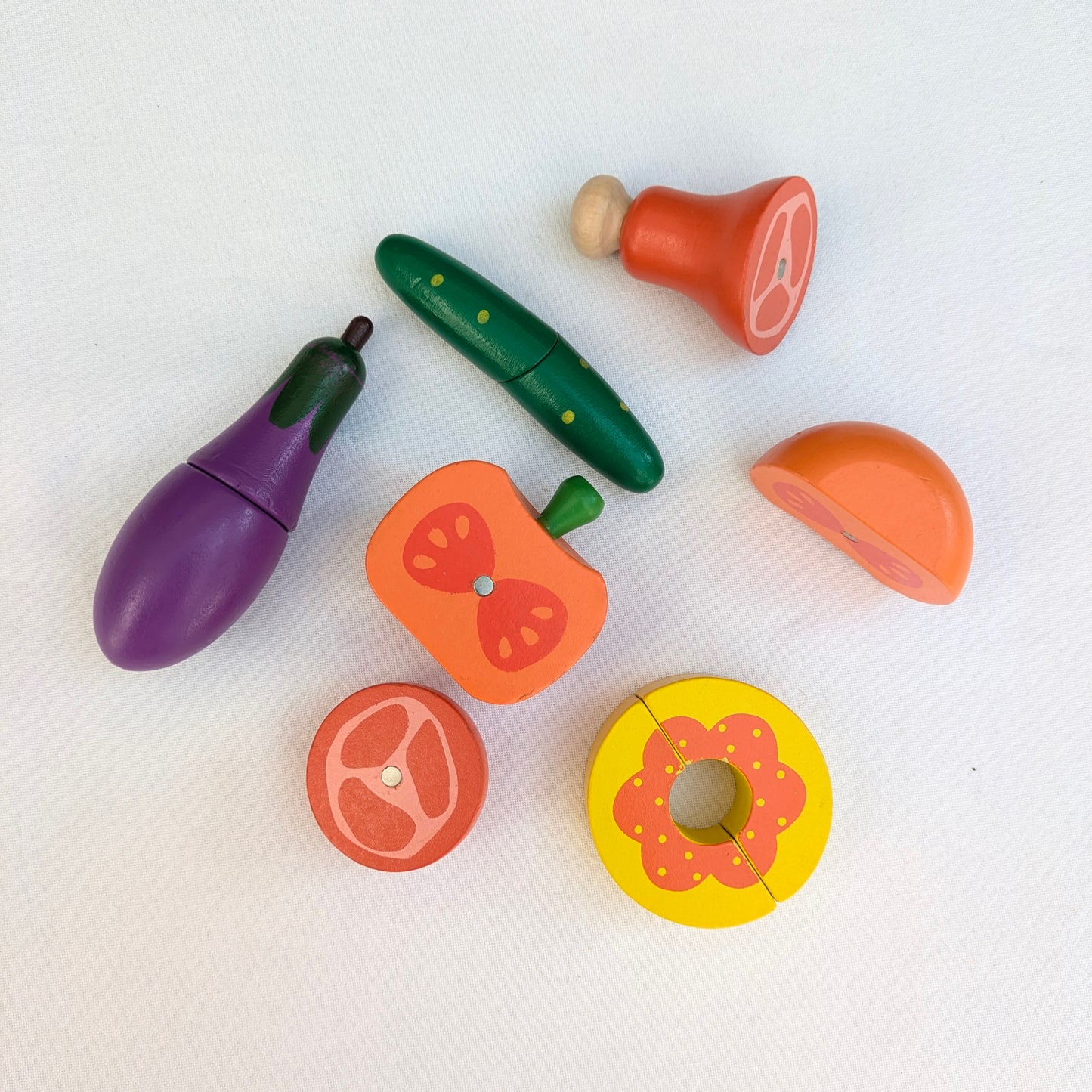 Magnetic Wooden Food
