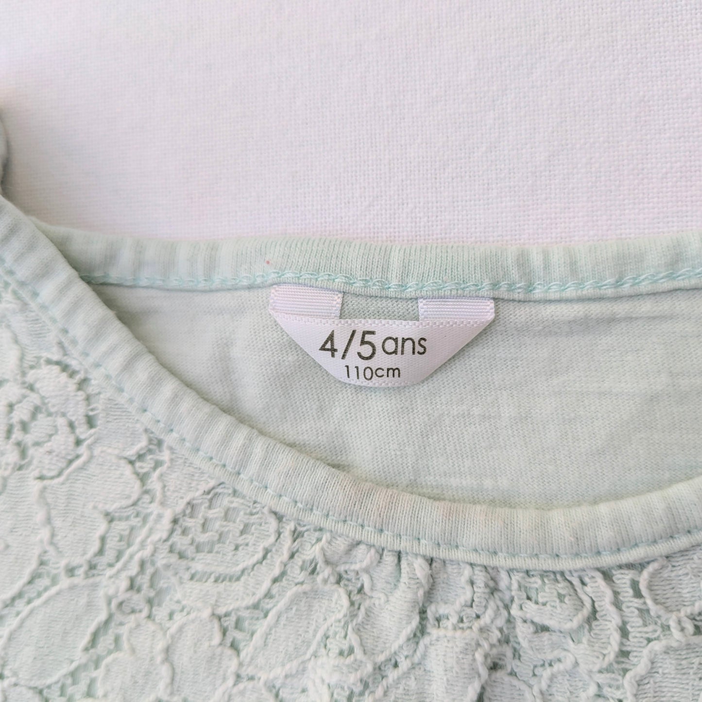 Cotton lace shirt - 4-5 yrs