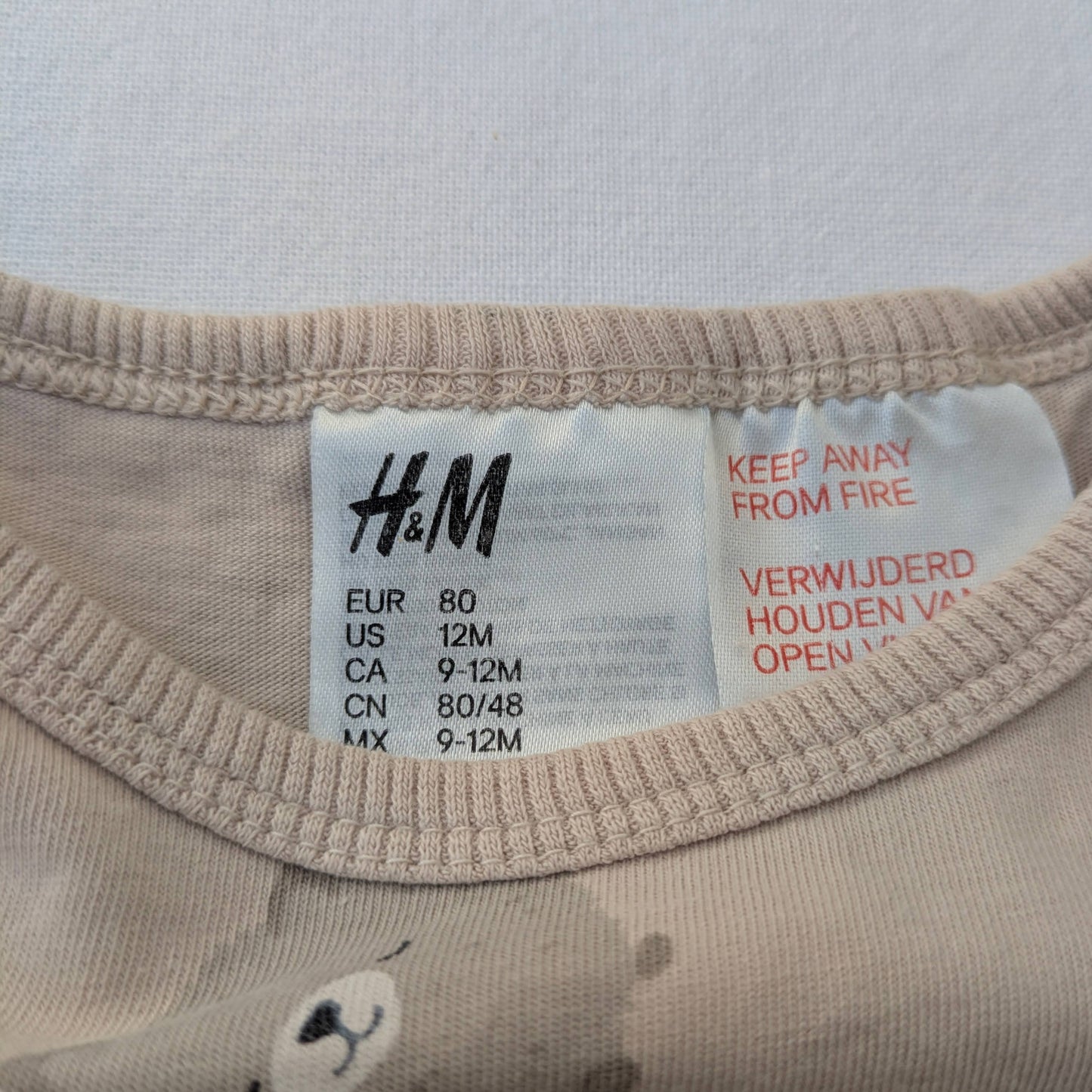 H&M Cotton Pyjama set - 12 mo / 80cm