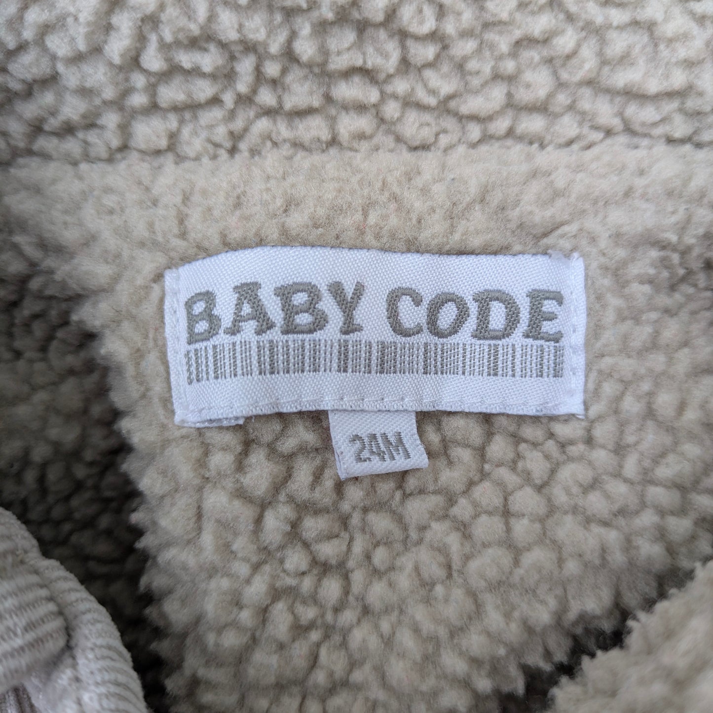Babycode fleece lined jacket - 24 mo