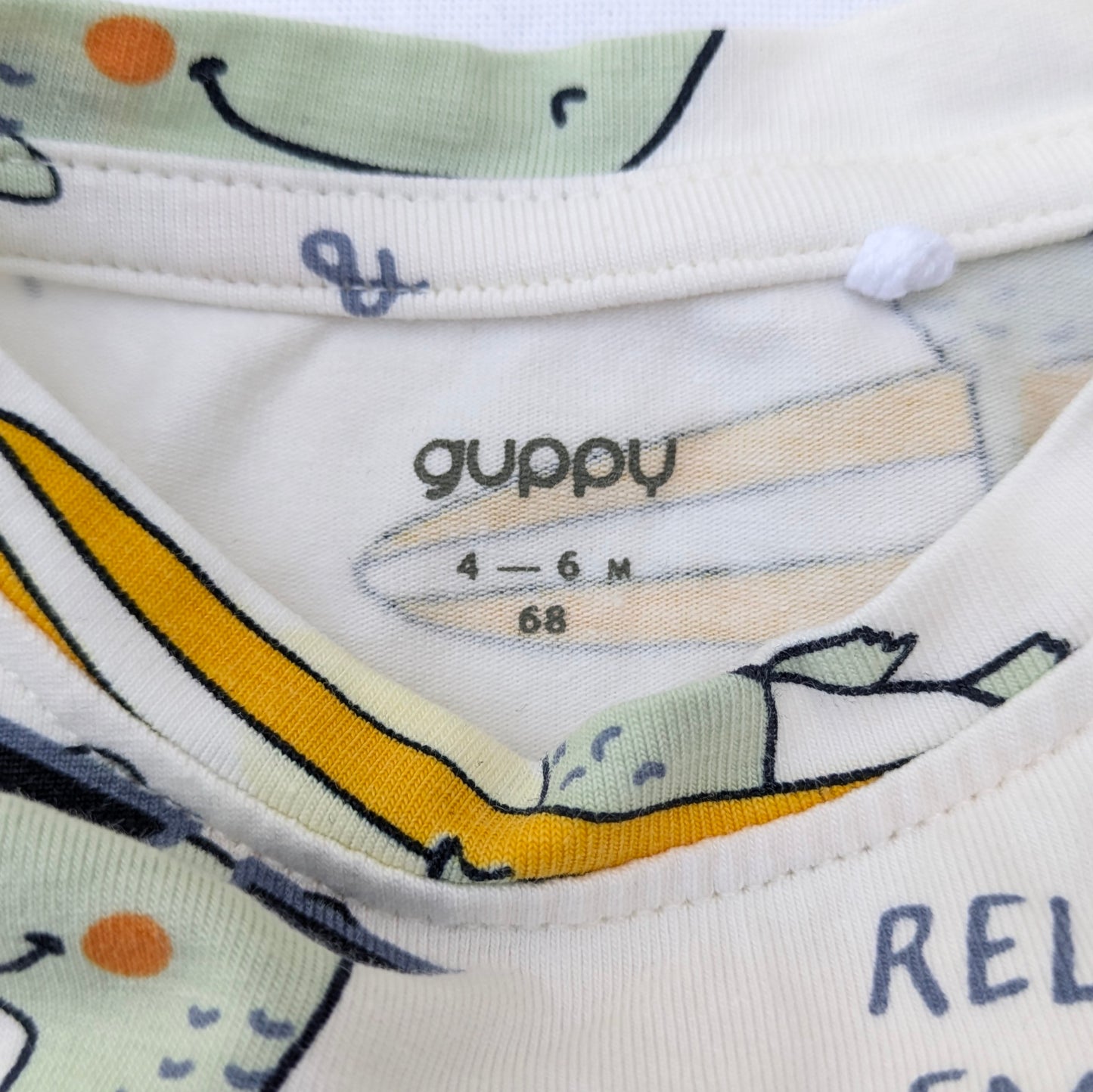 Guppy one-piece romper - 4-6 mo