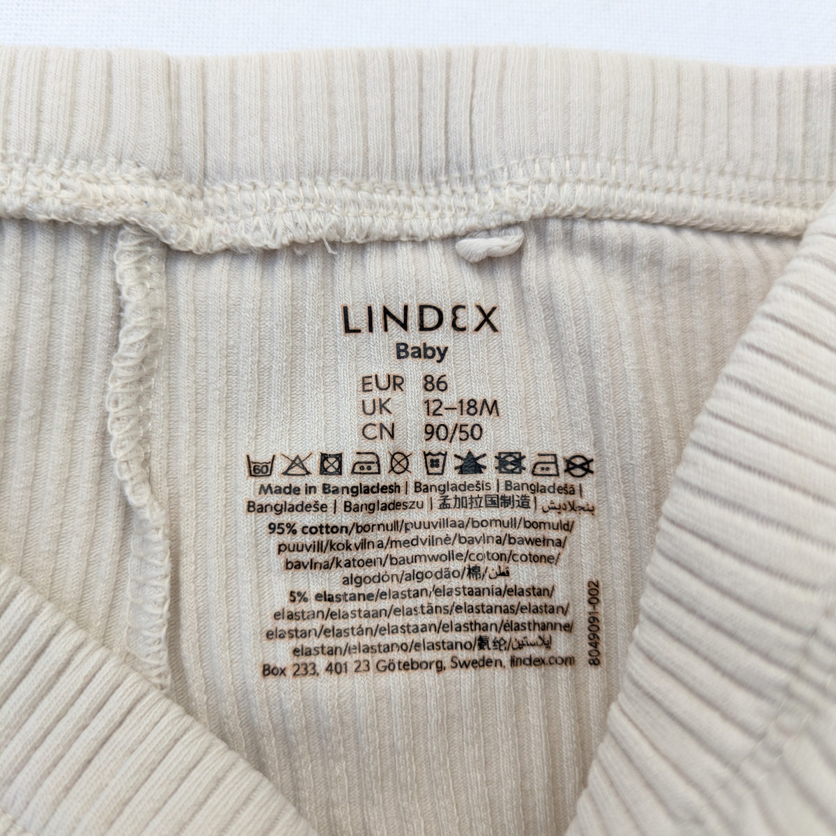 Lindex cotton leggings - 12 mo / 80 cm