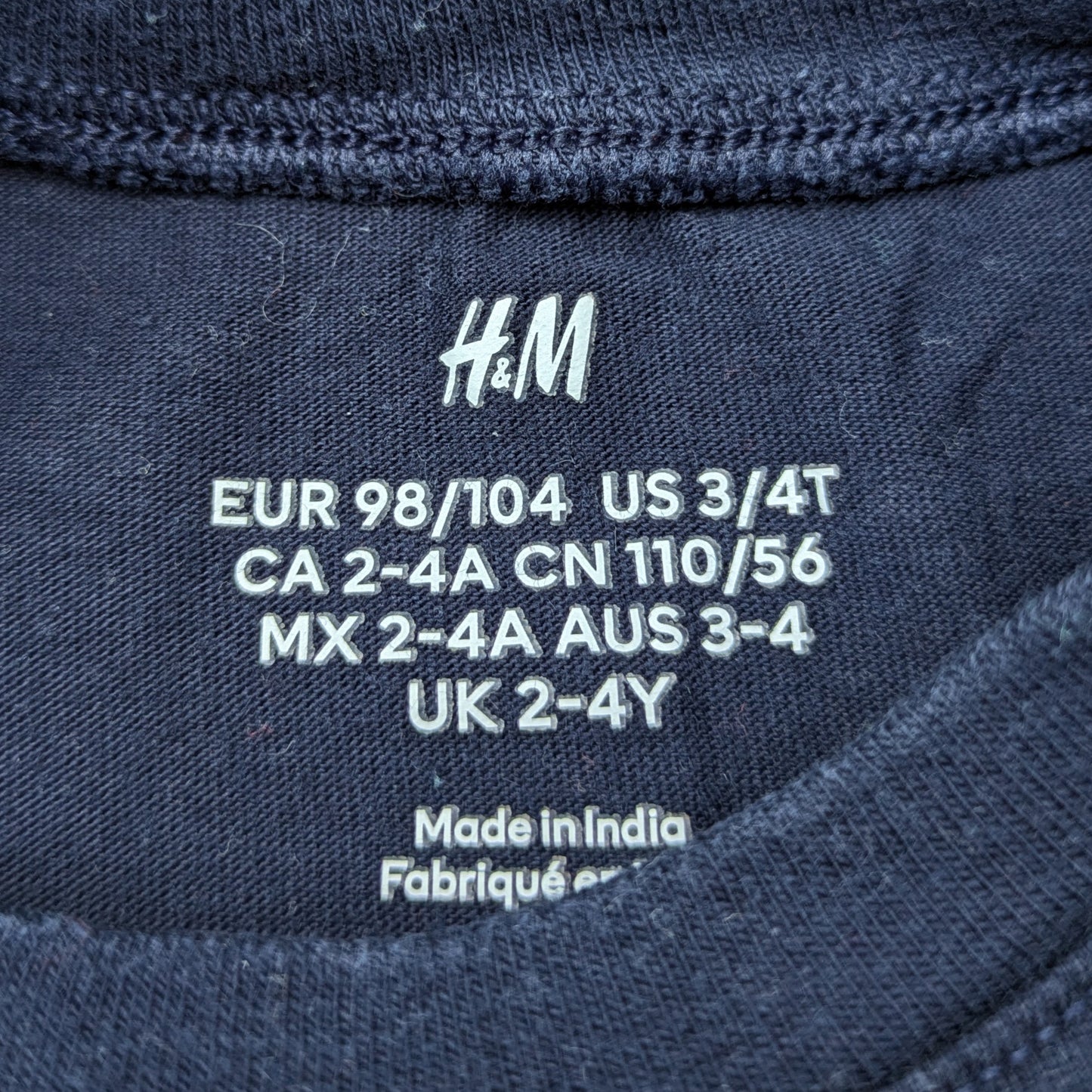 H&M NASA shirt - 3-4 yrs / 98-104 cm