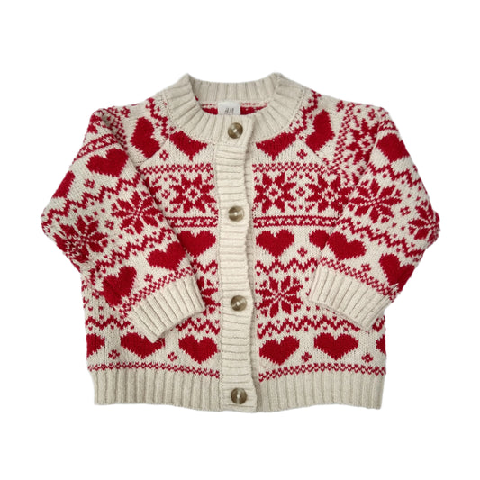 H&M knit button-up sweater - 9 mo / 74 cm