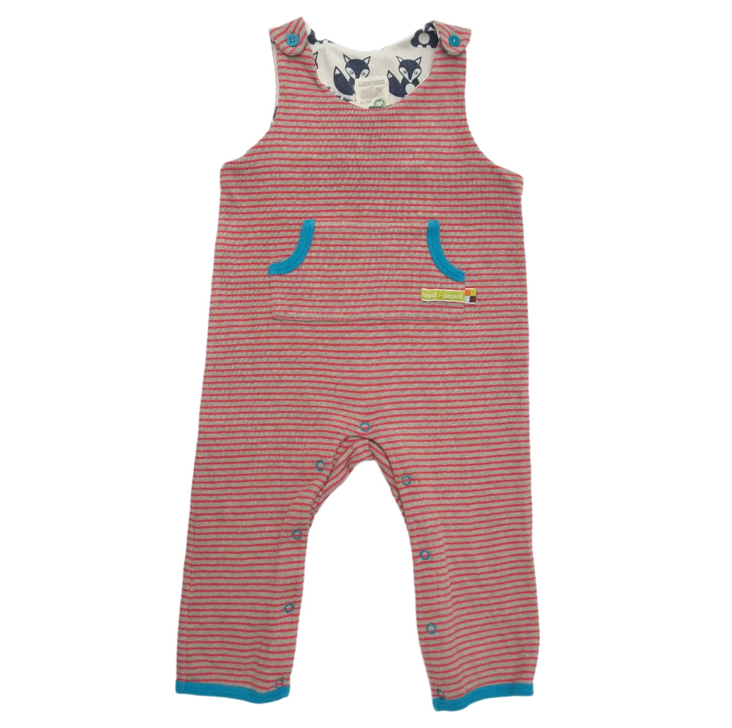 Loud + Proud romper/overalls - 2-3 yrs