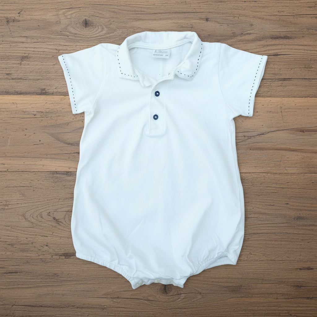 Paz Rodriguez cotton polo onesie body - 18 mo