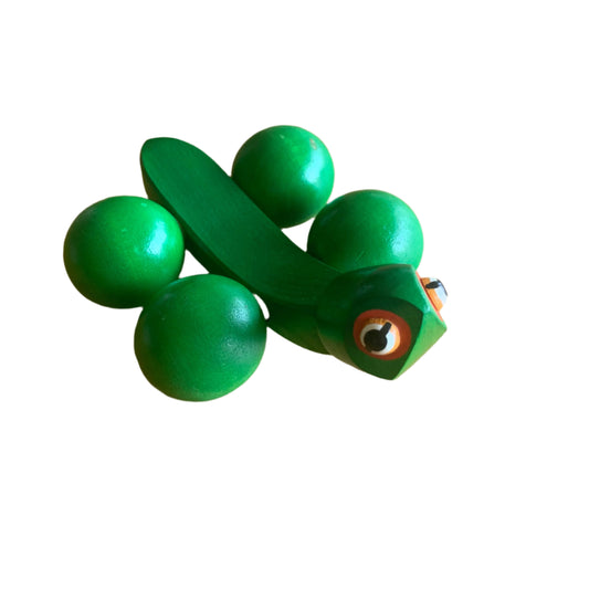 Rolling Wooden Turtle