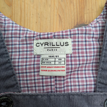 Cyrillus Soft Dungarees- size 18 mo