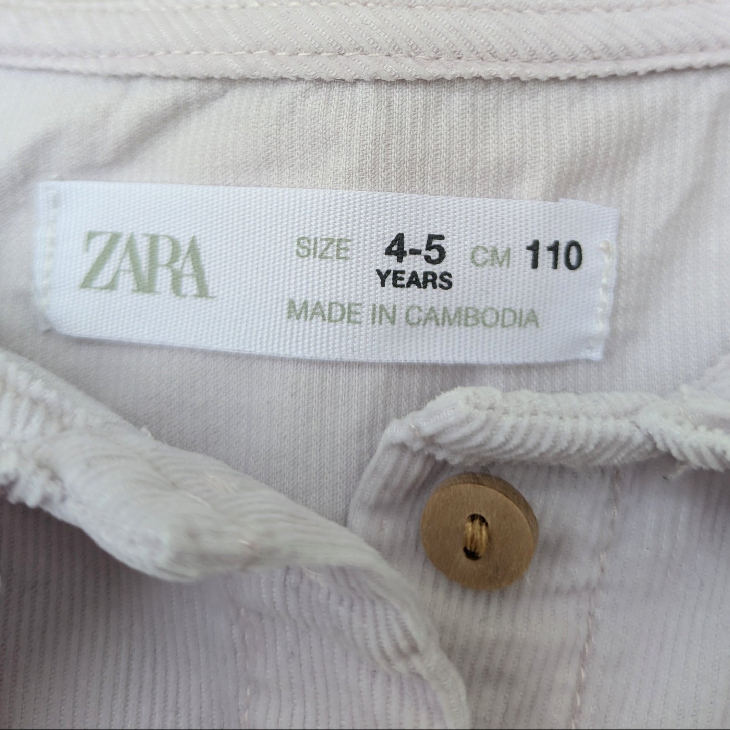 Zara corduroy shirt - 4-5 yrs / 110 cm