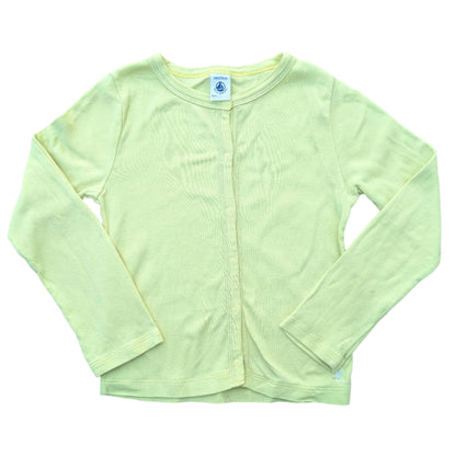 Petit Bateau yellow cardigan - 6 yrs / 116 cm