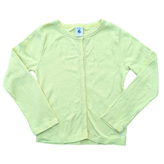 Petit Bateau yellow cardigan - 6 yrs / 116 cm