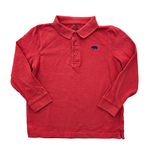 M&S red shirt - 3-4 yrs / 104 cm