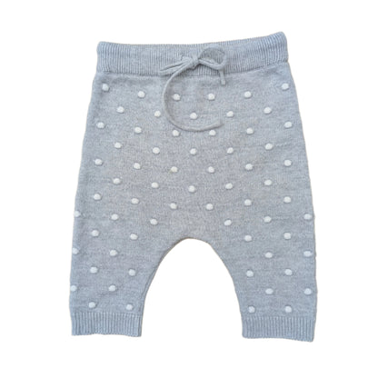 Smile grey pants- 0-3 mo / 62 cm