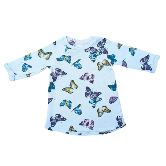 H&M butterfly tunic - 4-6 mo / 68 cm