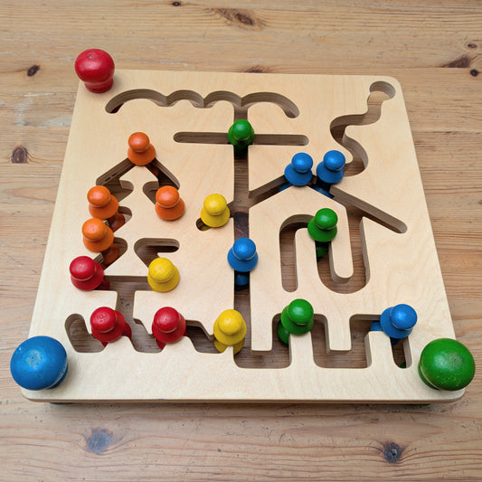 Wooden logic puzzle