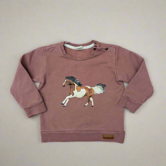 Walkiddy organic cotton horse jumper - 2-3yrs