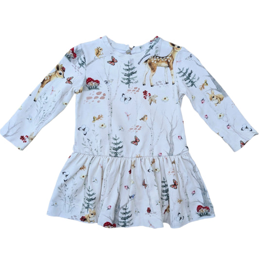 Monnalisa woodland dress - 12 mo