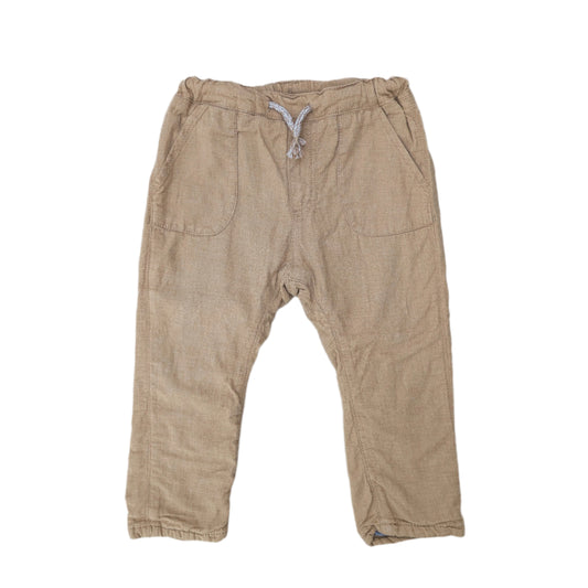 H&M cotton lined pants - 18 mo