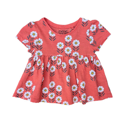Next cotton flower dress - 9-12 mo