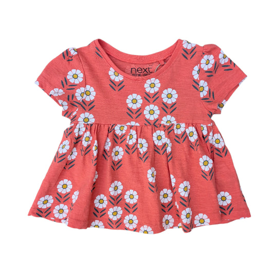 Next cotton flower dress - 9-12 mo