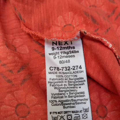 Next cotton flower dress - 9-12 mo