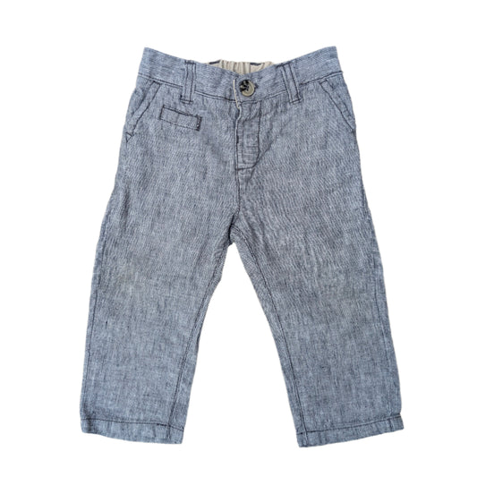 Linen and cotton trousers - 6-9-mo