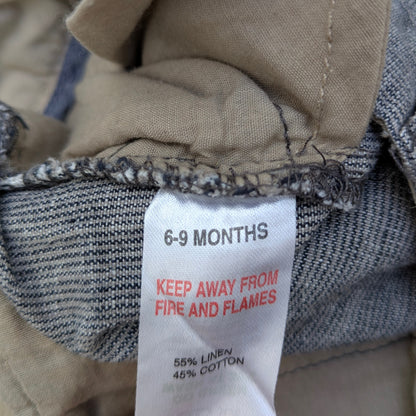 Linen and cotton trousers - 6-9-mo