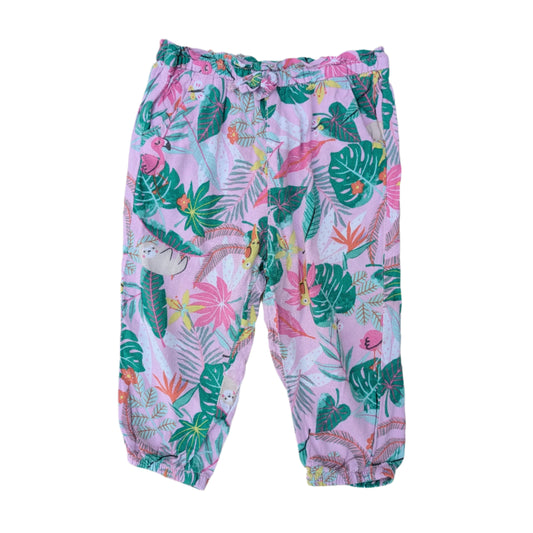H&M tropical trousers - 9-12 mo