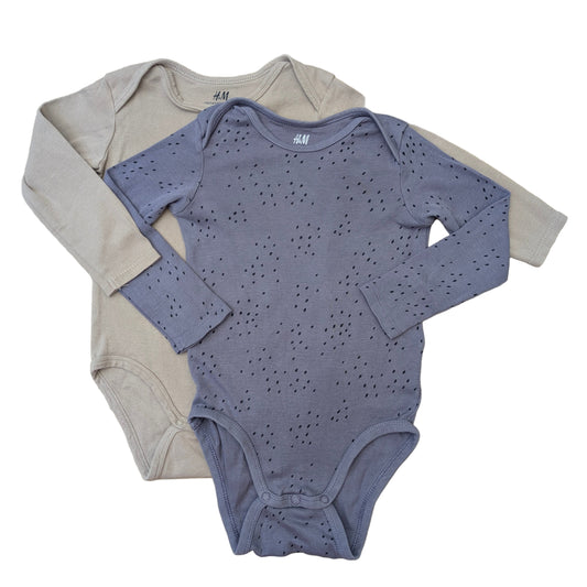 H&M onesies - set of 2 - 12-18 mo / 86cm