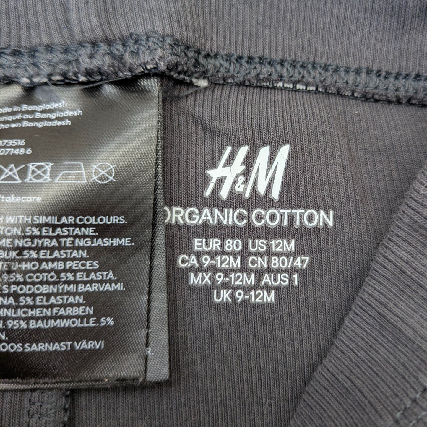 H&M cotton leggings - 12 mo / 80 cm