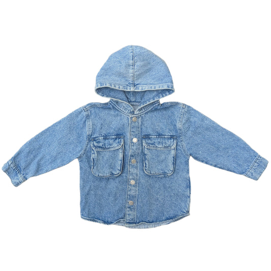 Zara hooded jean jacket- 2-3 yrs / 98 cm