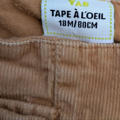 Tape a l'Oeil Corduroy Romper - 18 mo / 80 cm