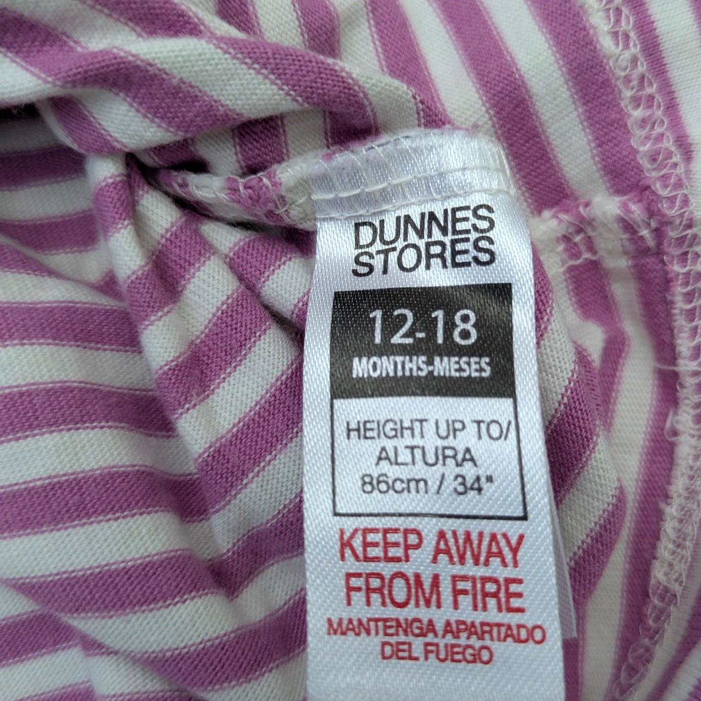 Dunnes Stores striped shirt - 12-18 mo / 86 cm