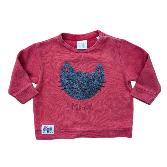 Zara cat sweater -6-9 mo / 74 cm