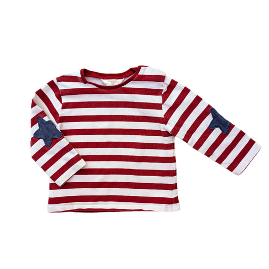 Mayoral striped shirt with stars - 6-9 mo / 75cm