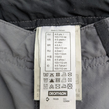 Decathlon zip-off hiking pants - 4-5 years / 103-112cm