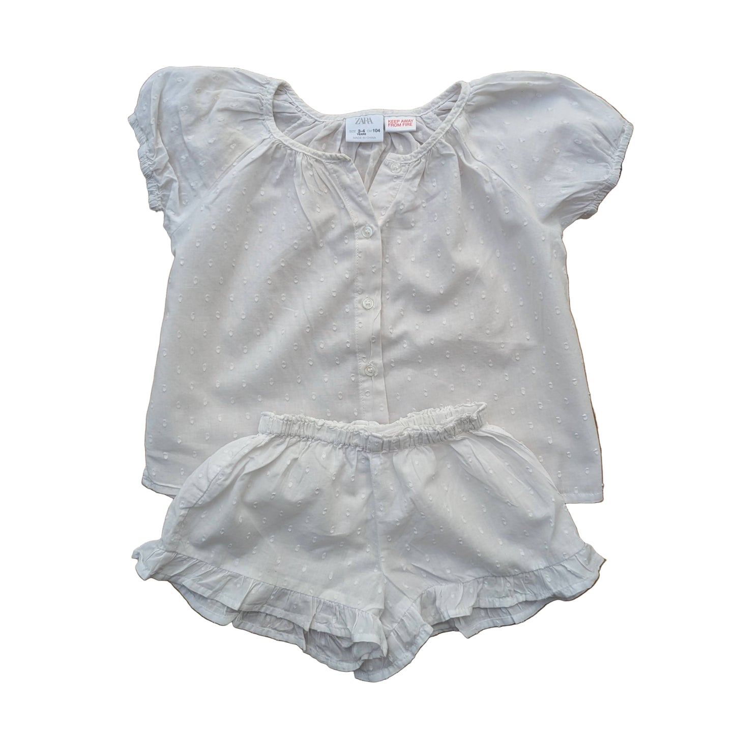Zara two-piece pyjama set - 3-4 yrs / 104cm