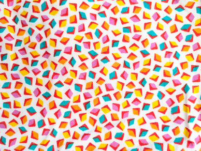 Handmade geometric cotton dress - 3 yrs