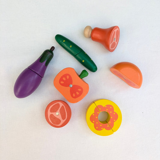 Magnetic Wooden Food