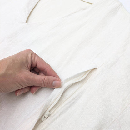 Tajine Banane Maternity and Nursing shirt - linen/cotton - cream -Size S