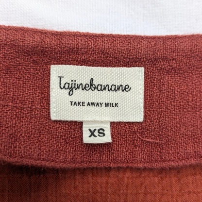 Tajine Banane Maternity and Nursing shirt - linen/cotton - sienna -Size S