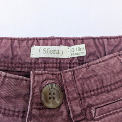 Pantalon Sfera mauve - 12-18 mois / 80-86 cm