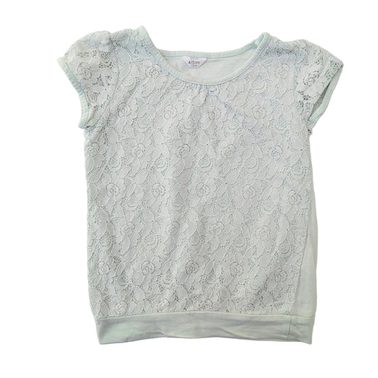 Cotton lace shirt - 4-5 yrs